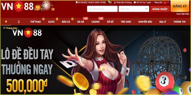 Hướng dẫn đăng ký và nạp rút tại Vn88
